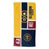 [Personalization Only] OFFICIAL NBA Colorblock Personalized Beach Towel - Denver Nuggets