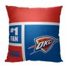 [Personalization Only] OFFICIAL NBA Colorblock Personalized Pillow - Oklahoma City Thunder