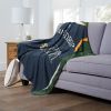 [Personalization Only] OFFICIAL NBA Jersey Silk Touch Throw Blanket - Jazz