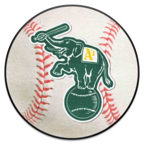 MLB - Oakland Athletics Baseball Mat 27" diameter (SKU: 25671)